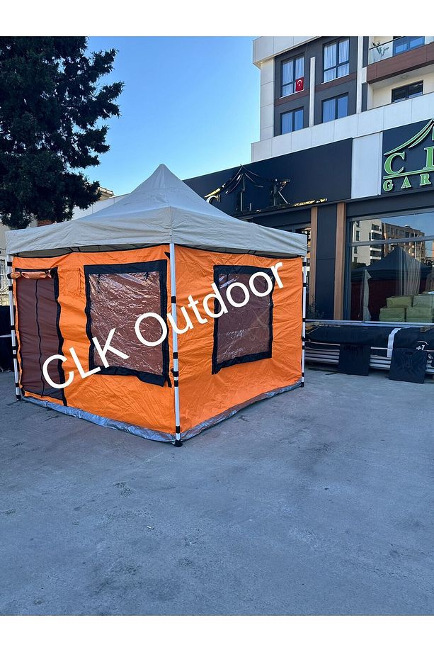 CLK 3x3 Gazebo Kamp Çadırı Turuncu - 2