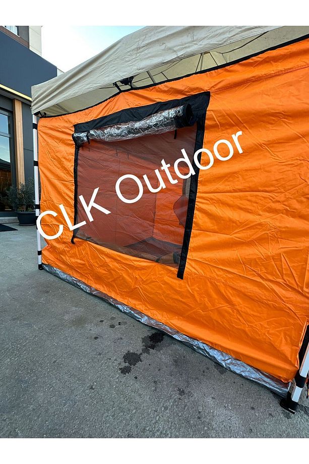 CLK 3x3 Gazebo Kamp Çadırı Turuncu - 3