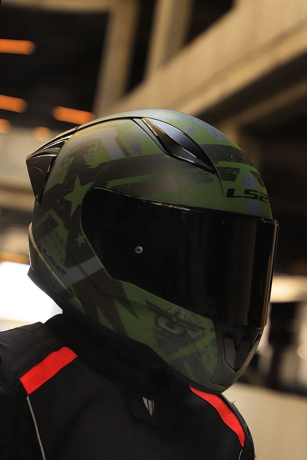 RAPID 2 RACE THUNDER  BIRDS MAT YEŞİL-SİYAH-GRİ KASK - 8