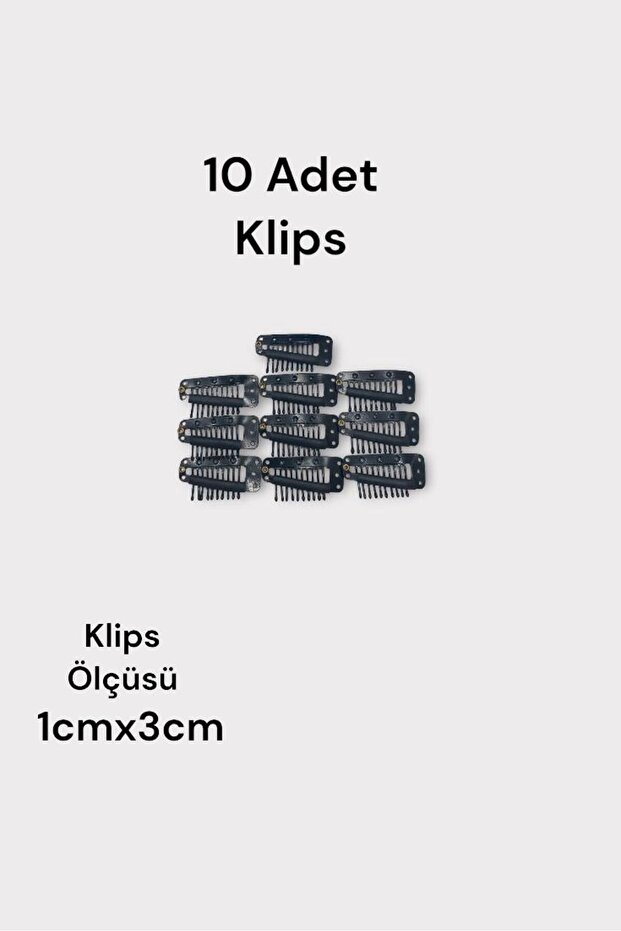 10 مشابك سوداء