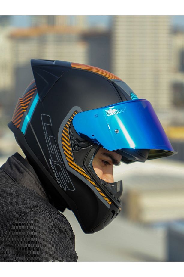 RAPID 2 RACE EXTRA MAT GRİ-NEON TURUNCU KASK - 8