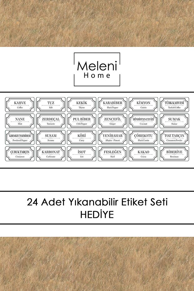 12-Piece Spice Jar Set - Spice Storage Container with Label, Leak-Proof Lid - 12 x 580 ml - 6