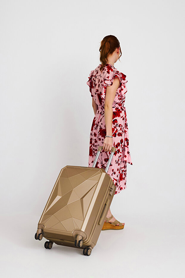 Diamond Abs Latte Orta Boy Valiz 16632 - 8