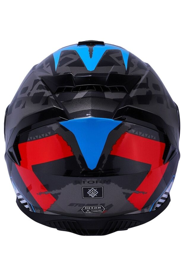 Storm 2 Sprınter Siyah-kırmızı-tıtanıum Kask - 5