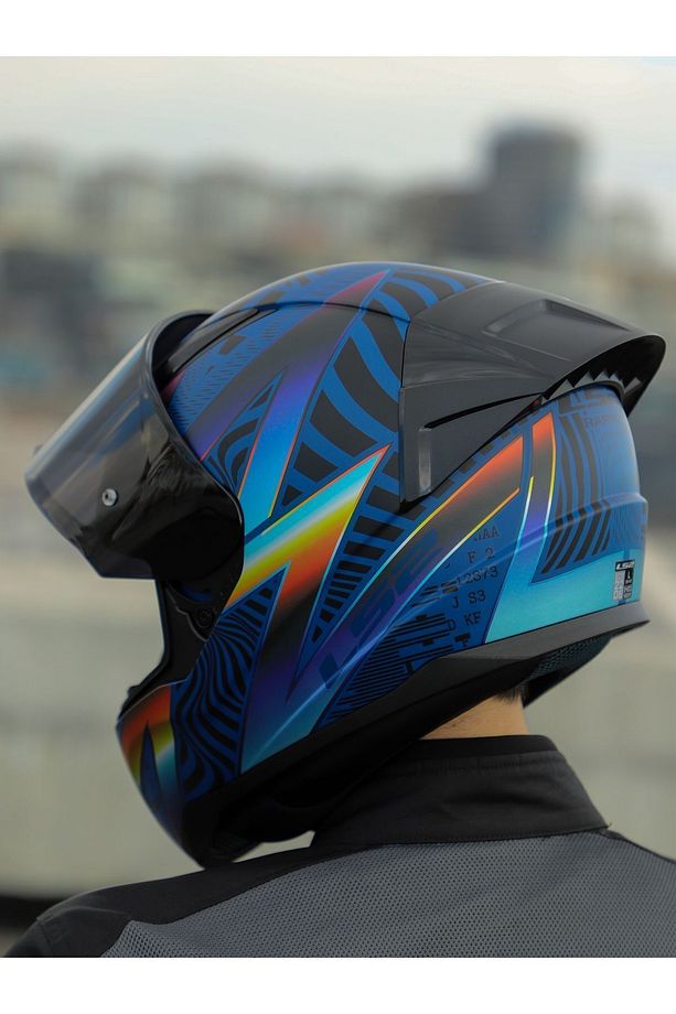 RAPID 2 RACE OPTIK MAT MAVİ-MOR KASK - 8