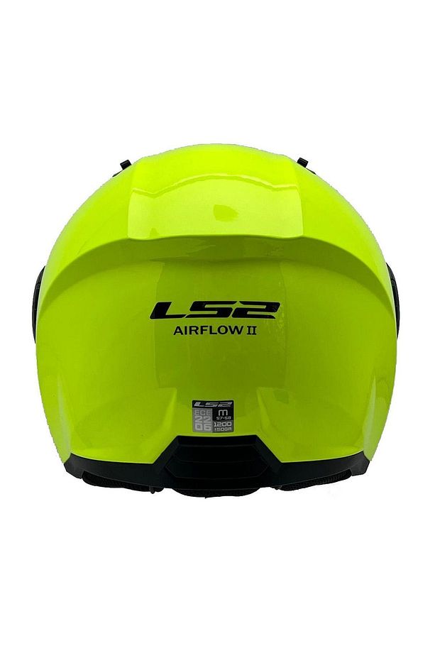 AIRFLOW 2 NEON SARI KASK SİYAH CAM - 2