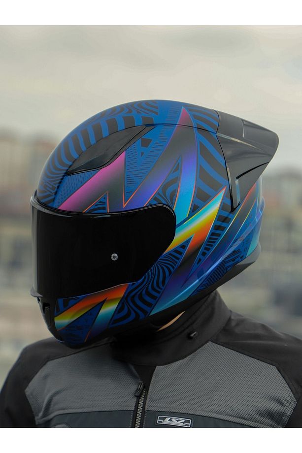 RAPID 2 RACE OPTIK MAT MAVİ-MOR KASK - 5