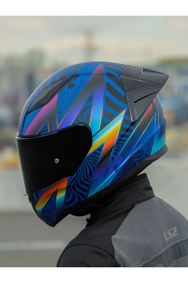 RAPID 2 RACE OPTIK MAT MAVİ-MOR KASK - 6