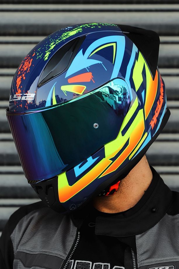 RAPİD RACE TAGLINE MAVİ-NEON SARI - 2