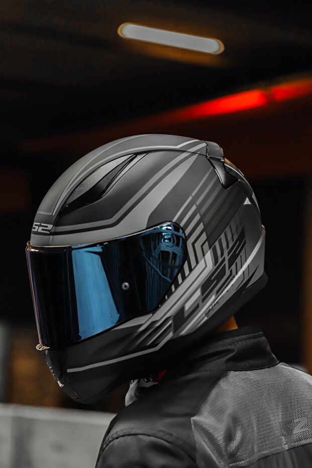 RAPID KRUISE MAT SİYAH-GRİ KASK - 3