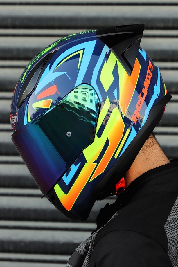 RAPİD RACE TAGLINE MAVİ-NEON SARI - 8