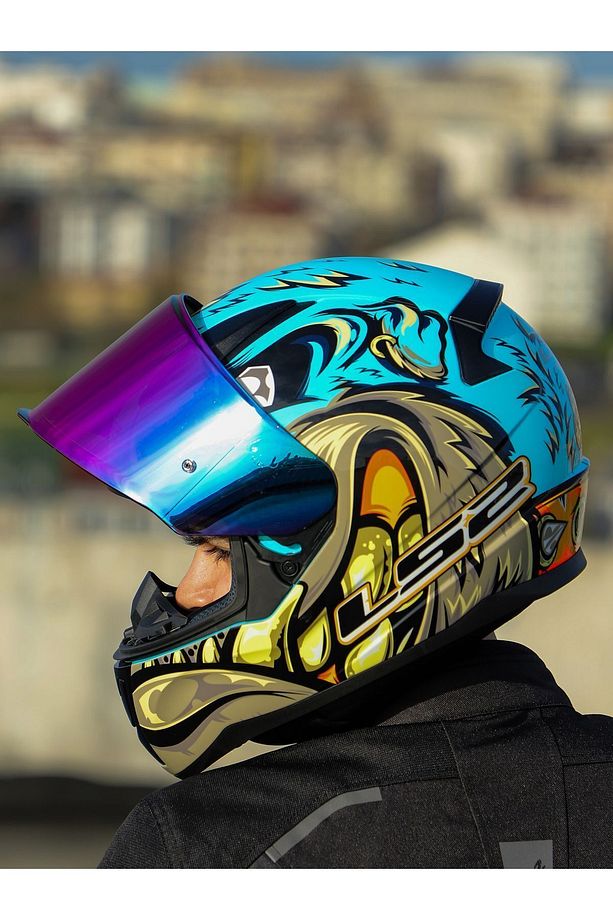 RAPID 2 NEO MAVİ-MOR KASK - 5