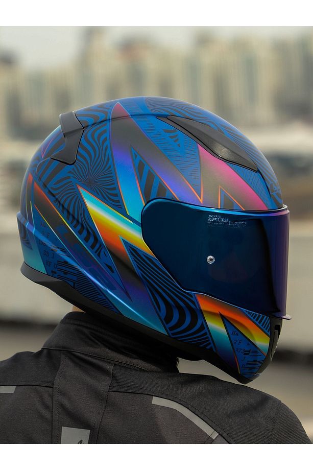 RAPID 2 OPTIK MAT MAVİ-MOR KASK - 1