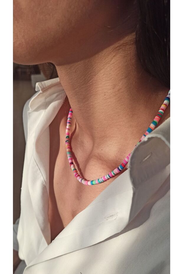 Colourful Fimo Kolye - 1