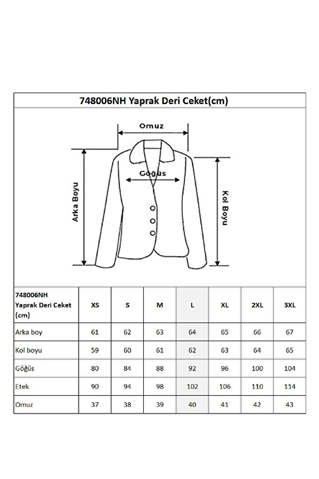 Yaprak Deri Ceket - 4
