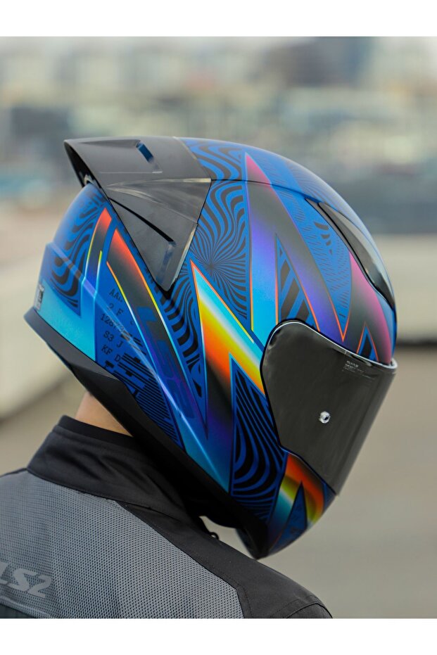 RAPID 2 RACE OPTIK MAT MAVİ-MOR KASK - 6
