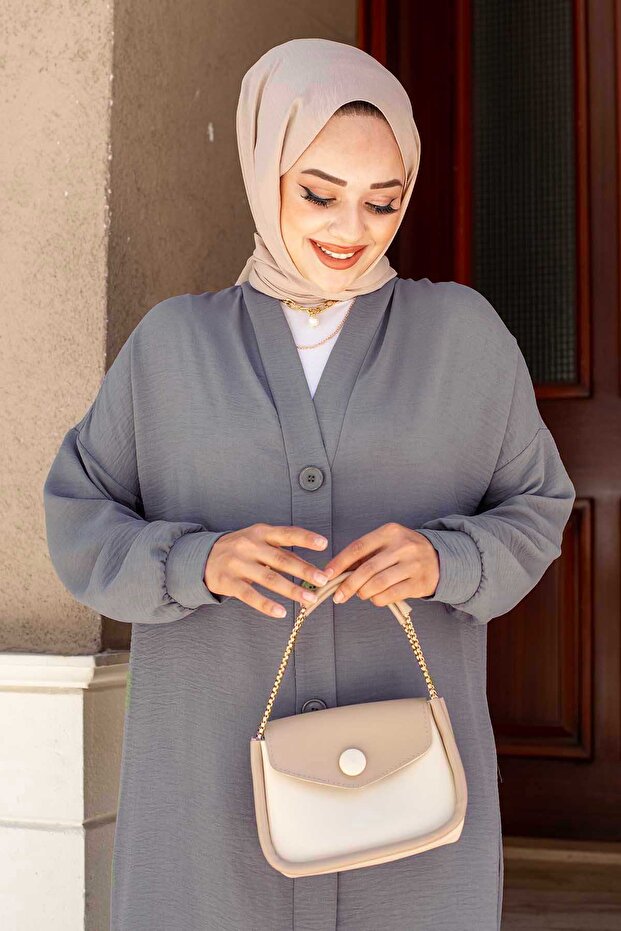 مجموعة مزدوجة بأزرار طويلة - 2