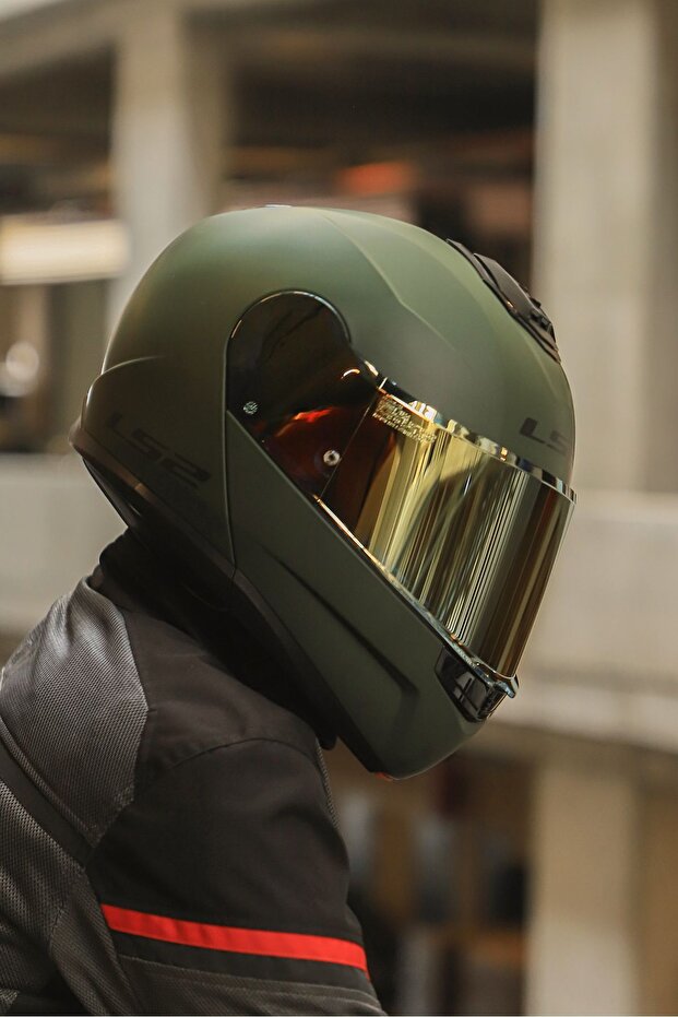 STROBE 2 MAT YEŞİL KASK - 6