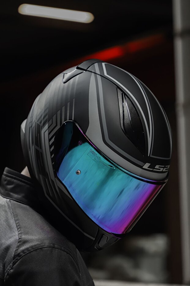 RAPID KRUISE MAT SİYAH-GRİ KASK - 6