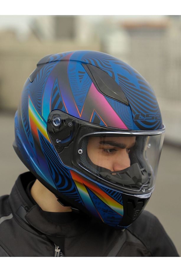 RAPID 2 OPTIK MAT MAVİ-MOR KASK - 4