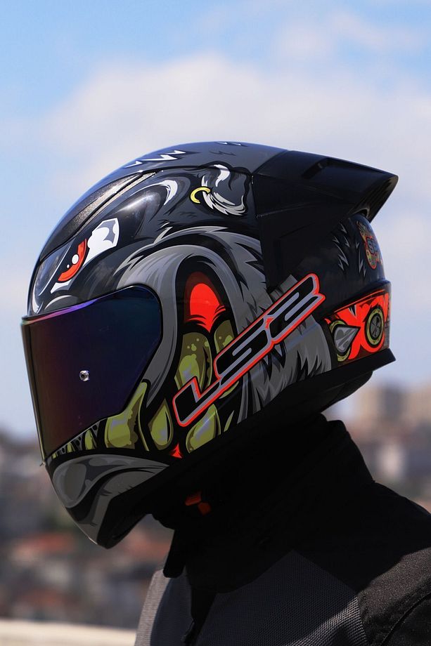 RAPID 2 RACE SPOX GRİ-KIRMIZI KASK - 2