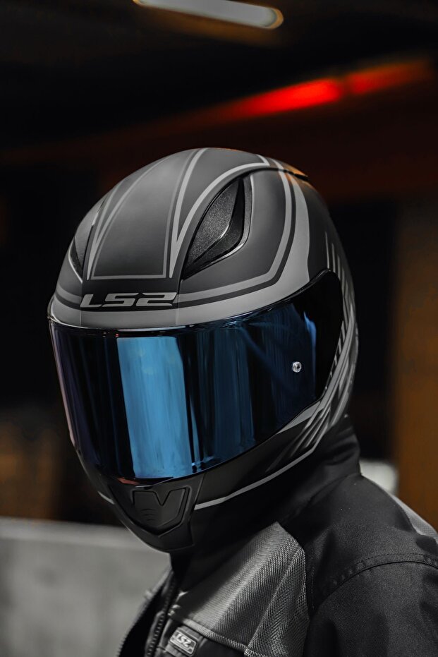 RAPID KRUISE MAT SİYAH-GRİ KASK - 2