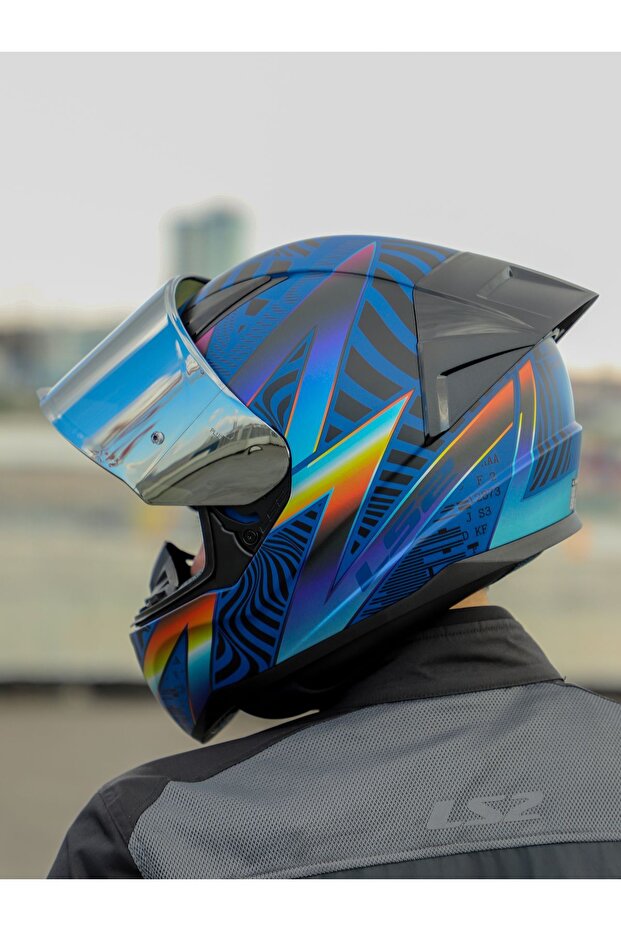 RAPID 2 RACE OPTIK MAT MAVİ-MOR KASK - 7