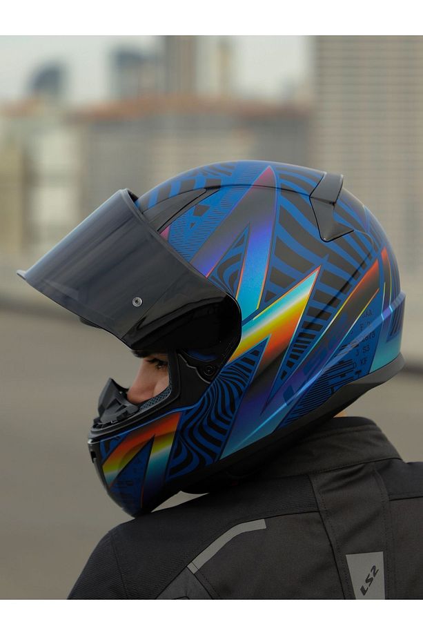 RAPID 2 OPTIK MAT MAVİ-MOR KASK - 4