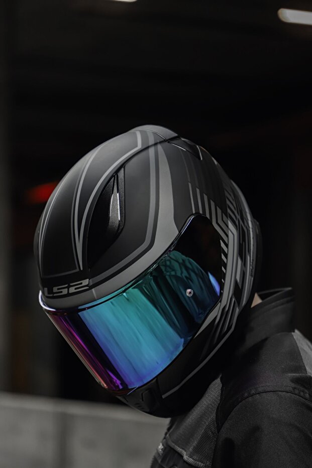 RAPID KRUISE MAT SİYAH-GRİ KASK - 3