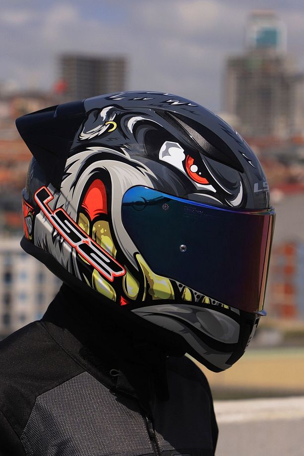 RAPID 2 RACE SPOX GRİ-KIRMIZI KASK - 1