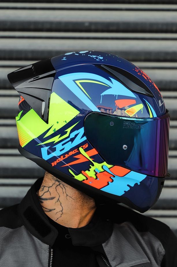 RAPİD RACE TAGLINE MAVİ-NEON SARI - 3