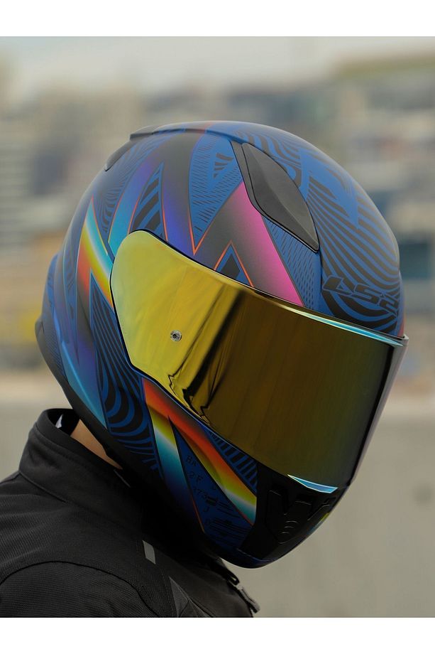 Rapıd 2 optık mat mavi-Mor kask - 4