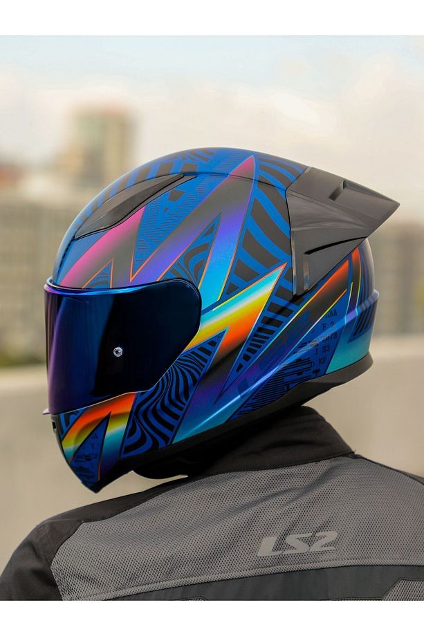 Rapıd 2 Race Optık Mat Mavi-mor Kask - 3