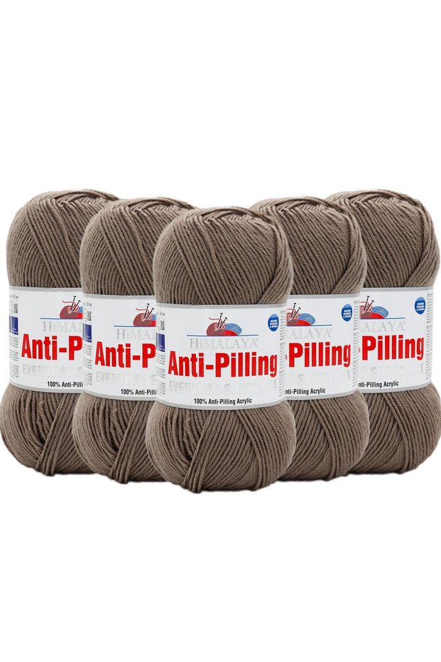 5 Packs Himalaya Everyday Super Lux Anti-Pilling Hand Knitting Yarn - 73425 Taupe color