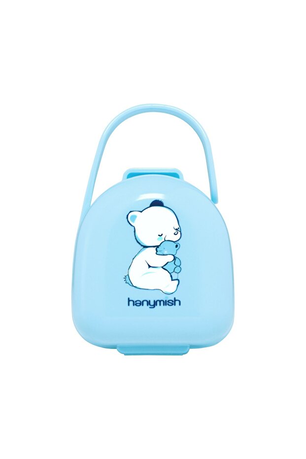 Pacifier Storage Container with Handle and Locking System - 1