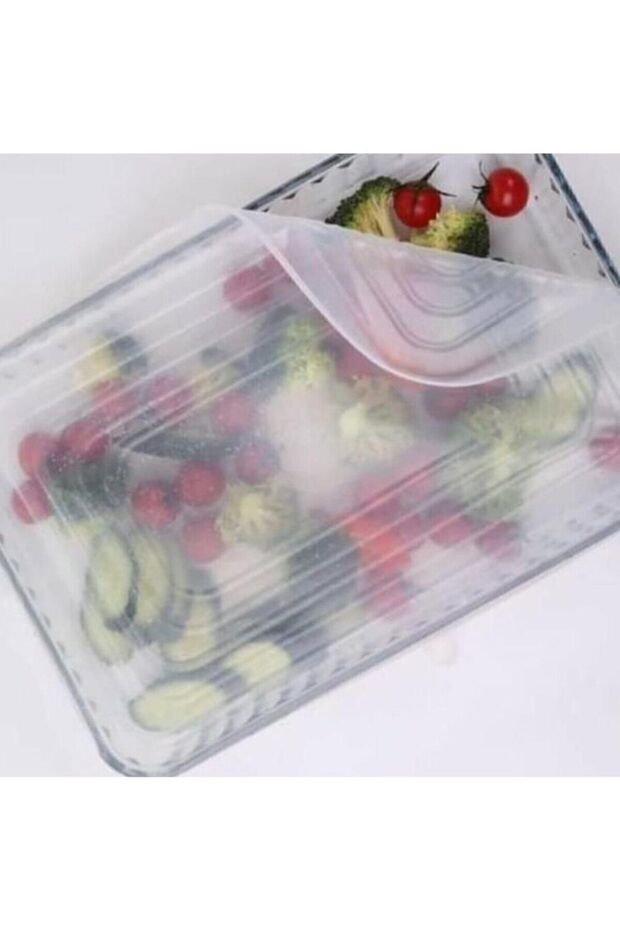 Silicone Stretch Cover, Silicone Rectangular Pyrex Cover - 1
