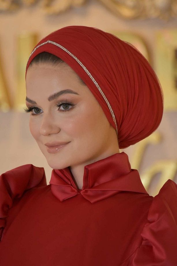 Deva kırmızı abiye elbise - 7