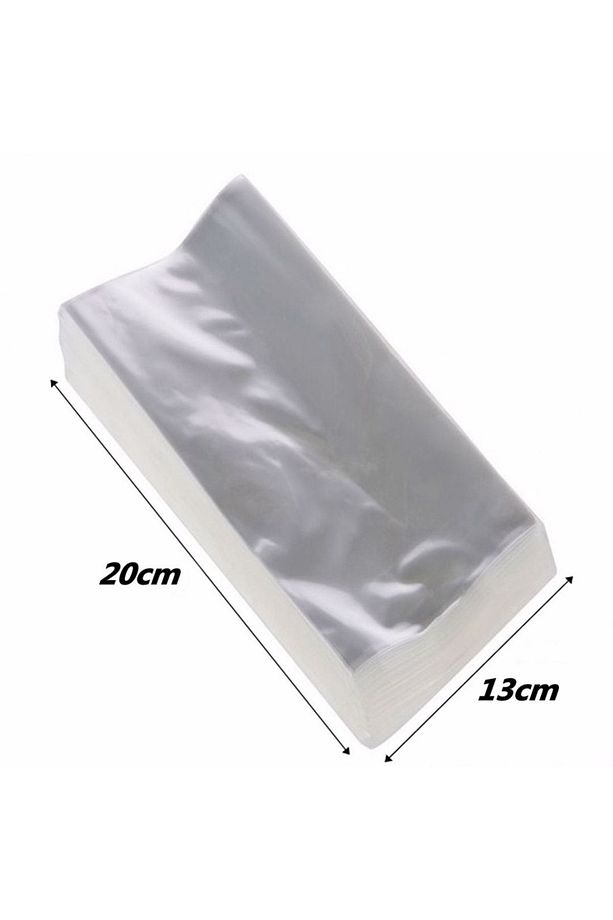 250 Adet 13x20 Cm Şeker Kurabiye Aksesuar Poşeti Şeffaf Jelatin Poşet Bantsız Torba 13*20 - 4