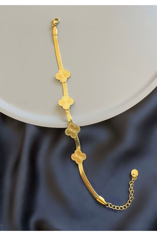 Steel Gold Bracelet