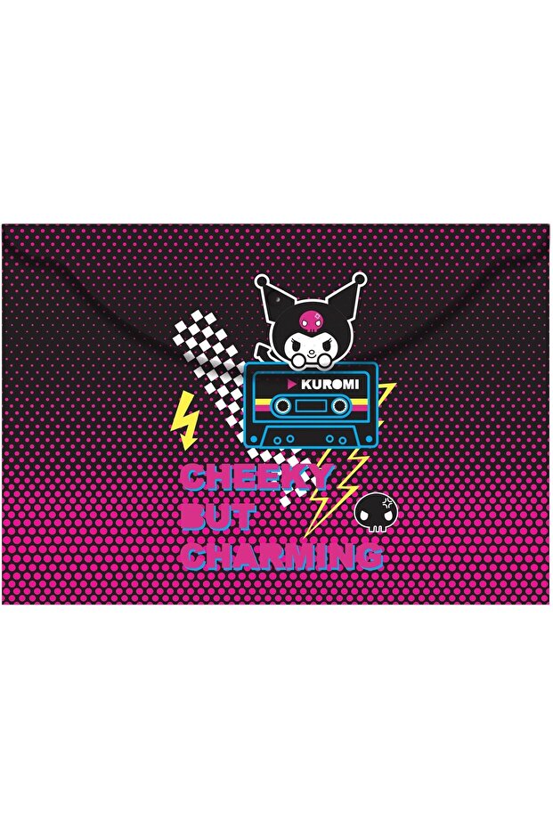 Sharp Color A4 Snap File Plastic Kuromi 120770-12 (Pack of 10)