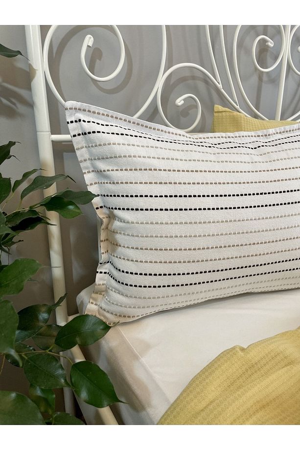 Linea Bej Yatak Örtüsü Pike Takımı Set Çift Kişilik - 7