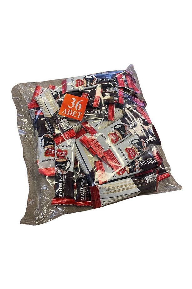 3ü1 Arada Sütlü Köpüklü 36x10gr Mini Küçük Boy Ikramlık Otobüs Hazır Kahve Poşet - 1