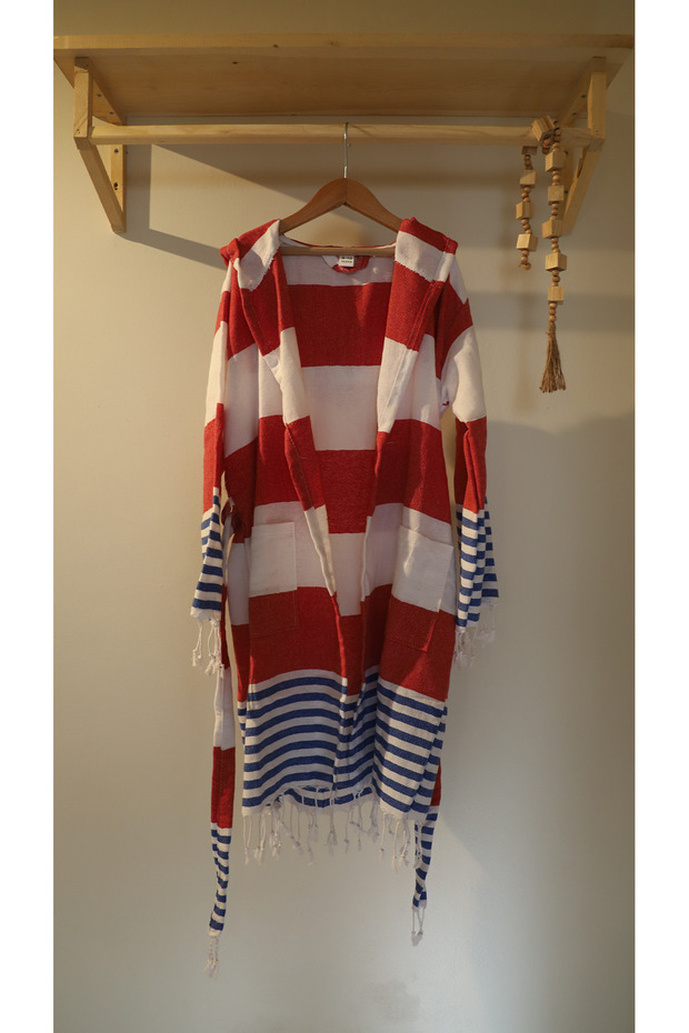 Unisex Amor Peshtemal Bathrobe - Cotton - Children's Bathrobe