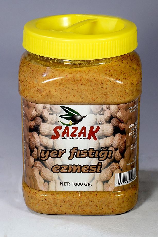 Fıstık Ezmesi Şekersiz %100 Doğal Katkısız Fıstık Parçacıklı Net 1 Kg - 3