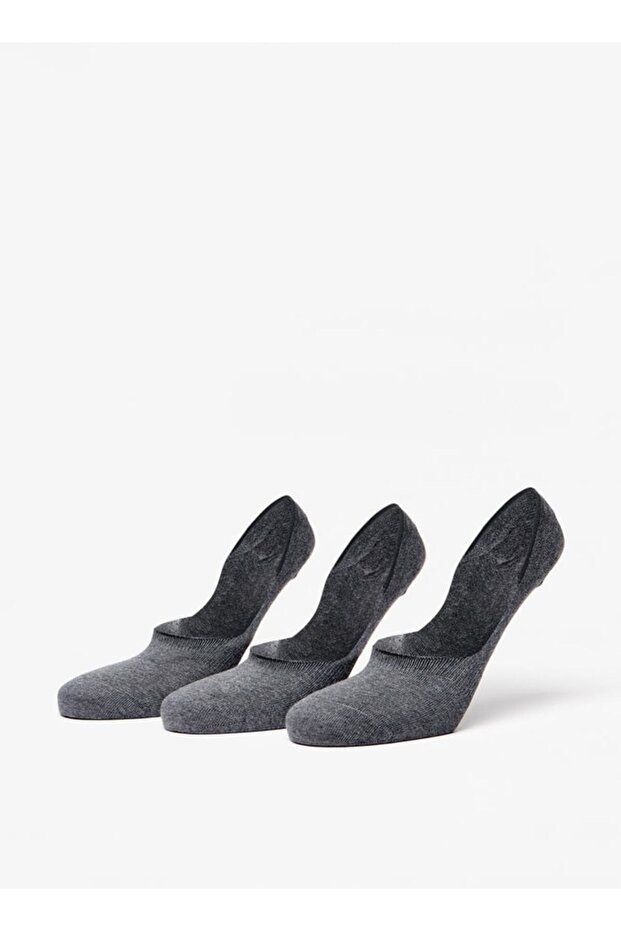 Solid No Show Socks - Set of 3 - 1