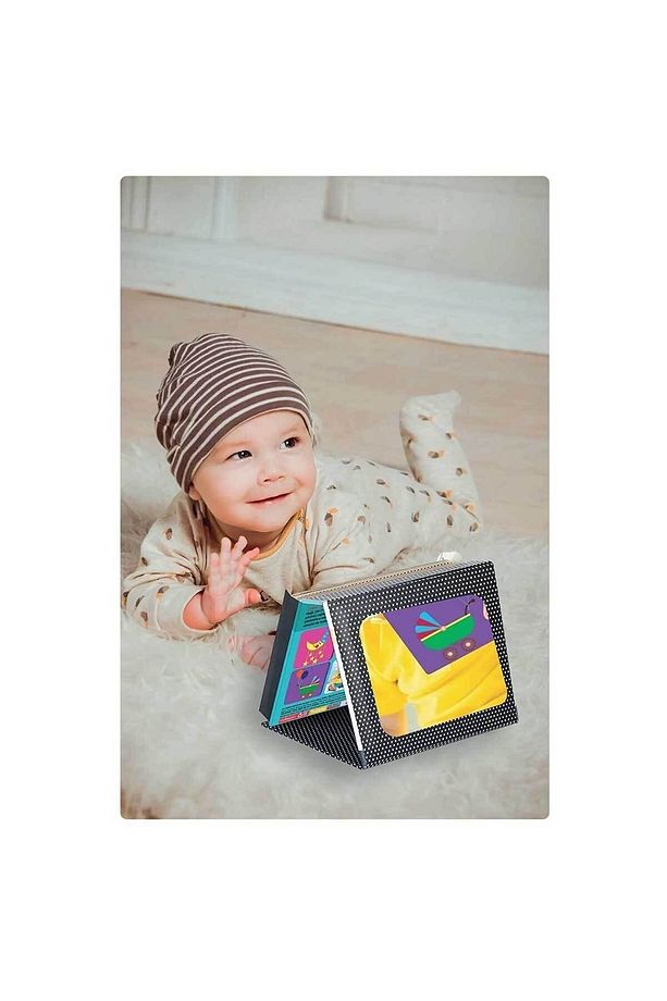 Tummy Time Aynalı Zeka Kartları Neşeli Dostlar Hayvanlar Bultak set - 3