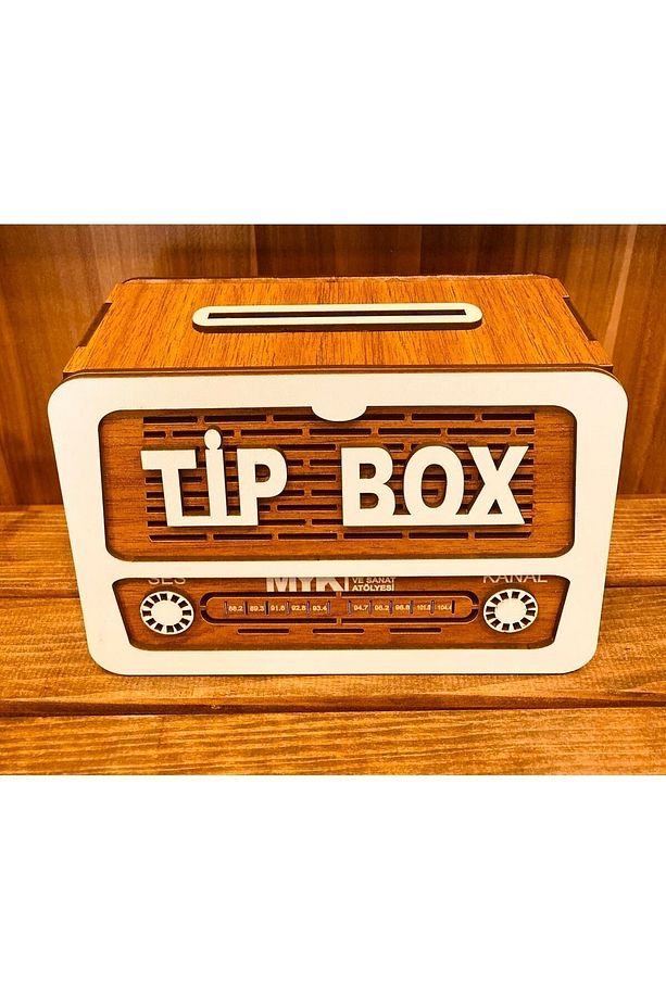 Tip Box Bahşiş Kutusu Nostaljik Radyo Görünümlü - 5