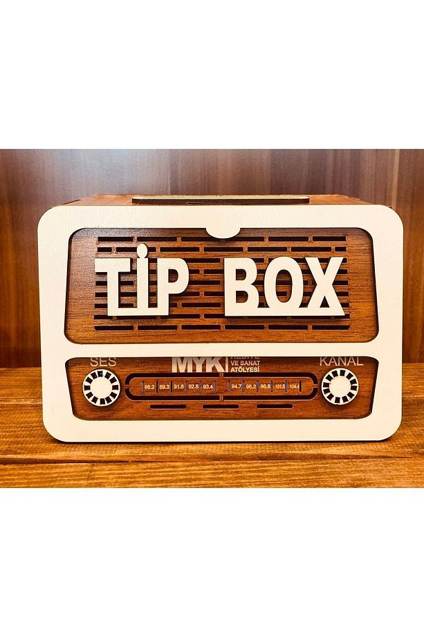 Tip Box Bahşiş Kutusu Nostaljik Radyo Görünümlü - 6
