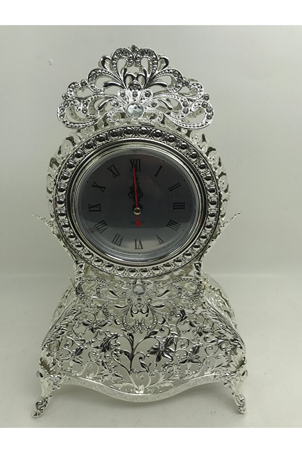 Gümüş Masa Saati - 1