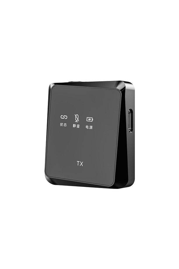 iPhone Uyumlu Kablosuz Yaka Mikrofonu Tak Çalışır Tekli Mini Yaka Mikrofon Lightning - 1